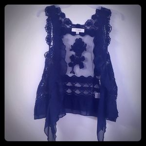 Women's lace vest